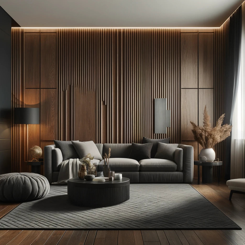 3D wood wall covering panels
