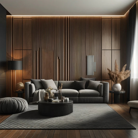 3D wood wall covering panels