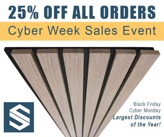 Black Friday, Cyber Monday, Slat Wall Panel Sale Event