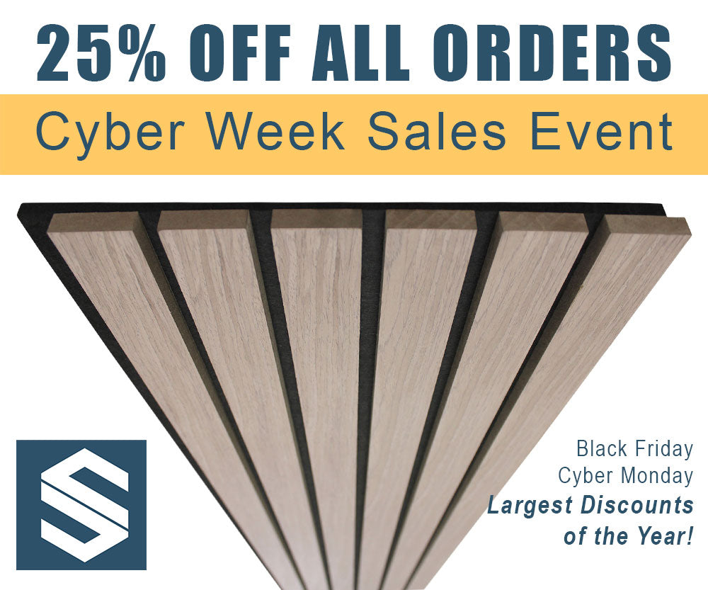 Black Friday, Cyber Monday, Slat Wall Panel Sale Event