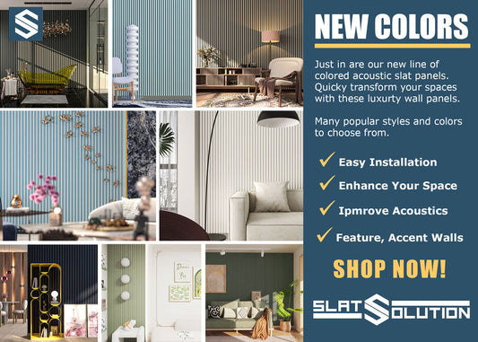 Acoustic Slat Wall Panels for Fall 2023 - New Arrivals