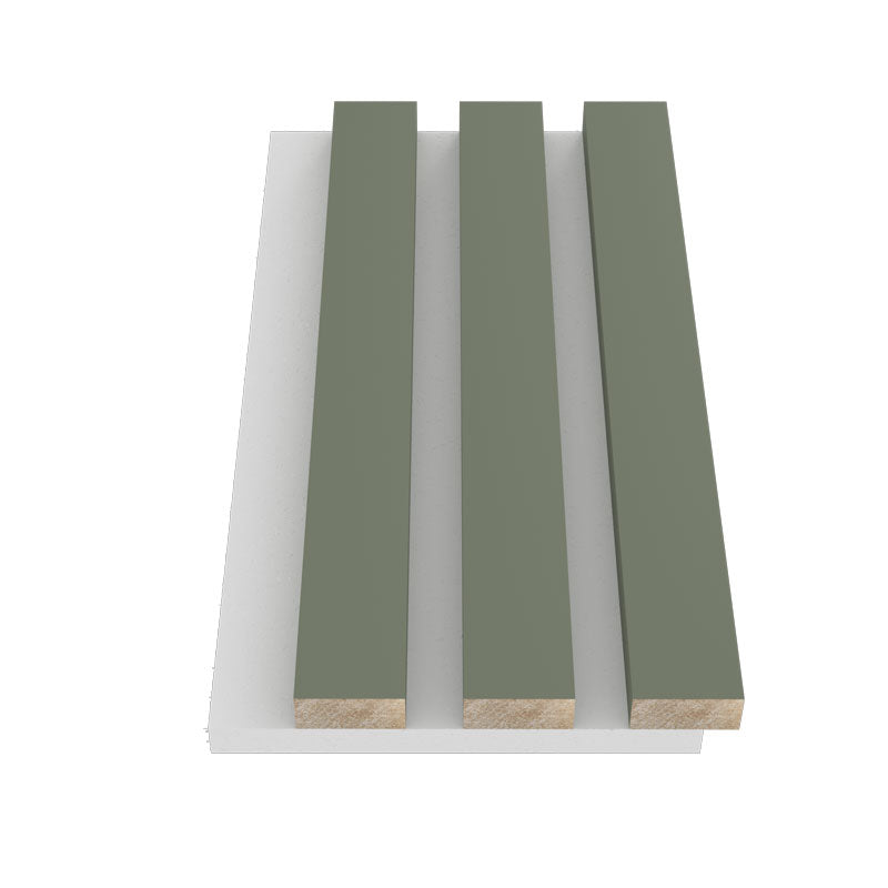 Green Slat wood Panels
