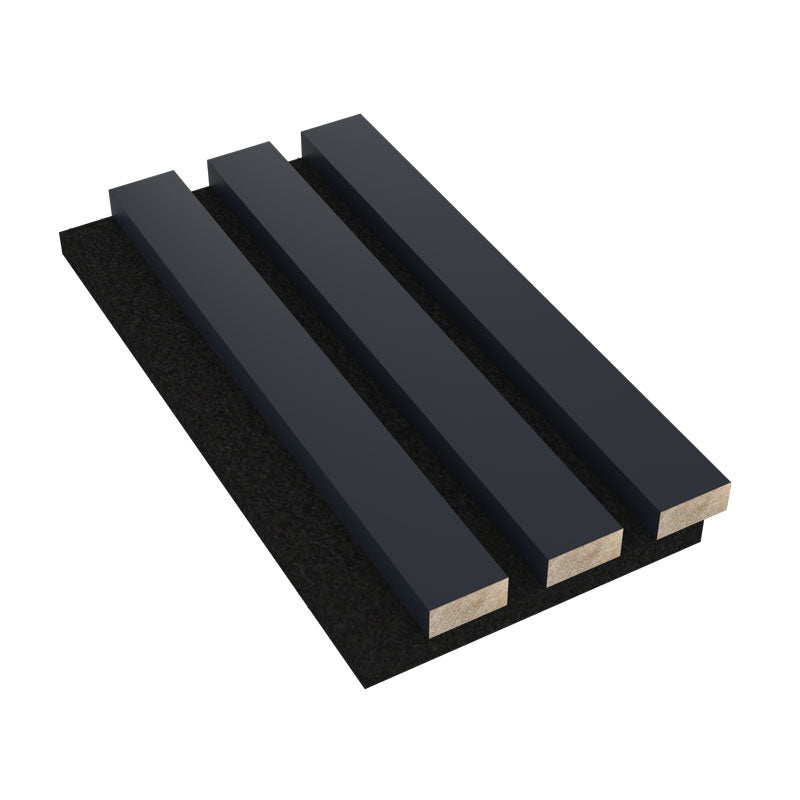 Midnight Blue Acoustic Slat Wood Wall Panels