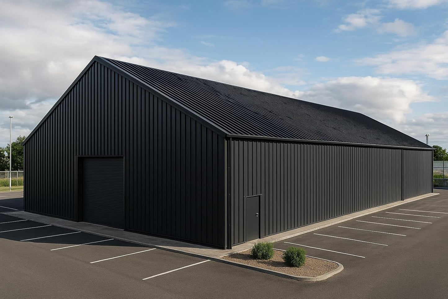 Black Steel Roof Panels Weather-Resistant Metal Roofing