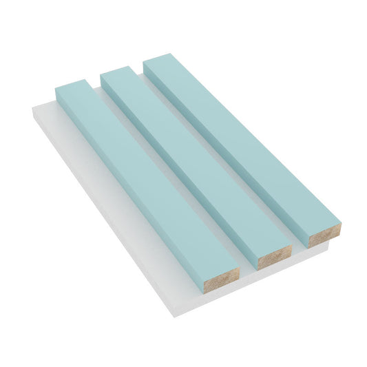 Sky Blue Acoustic Slat Wood Wall Panels