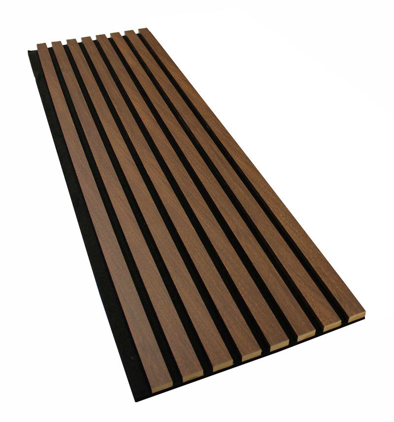 Antique Oak Acoustic Wall Panels Soundproof Slat Wood Cladding Siding