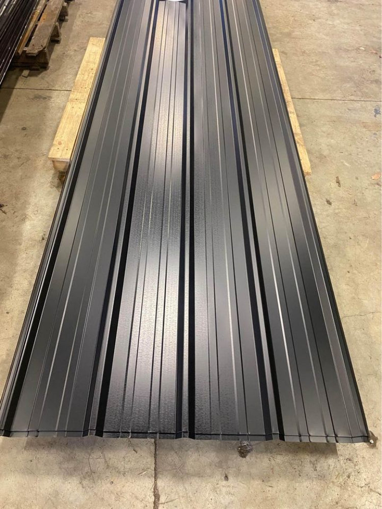 Black Steel Roof Panels Weather-Resistant Metal Roofing