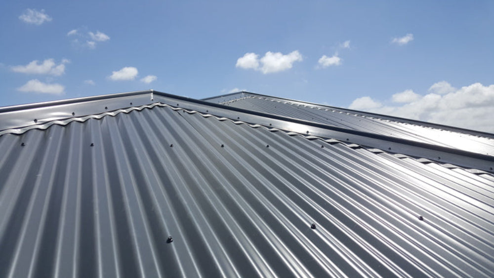 Charcoal Gray Steel Roof Panels Weather-Resistant Metal Roofing