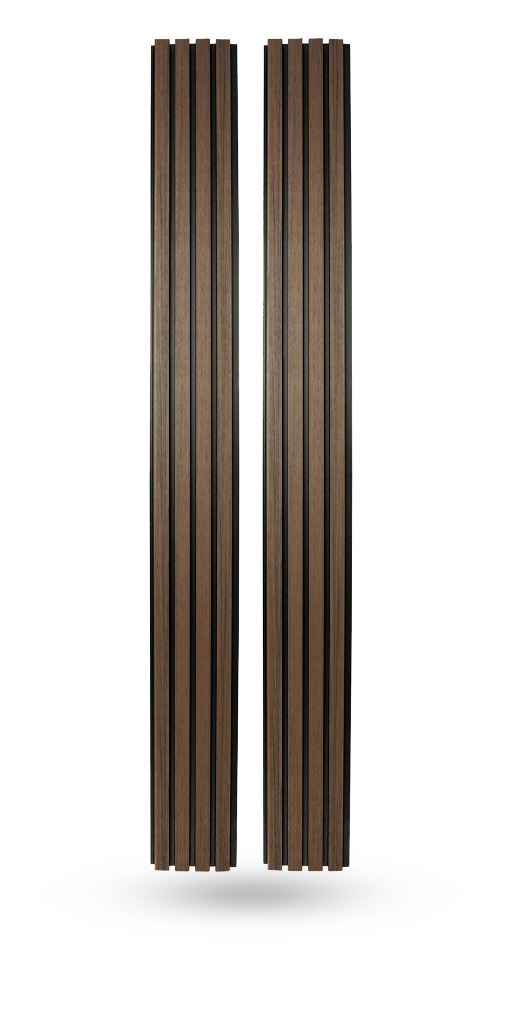 Dark Brown With Black Accents Exterior Slat Wall Paneling, Cladding, Siding for Outdoors