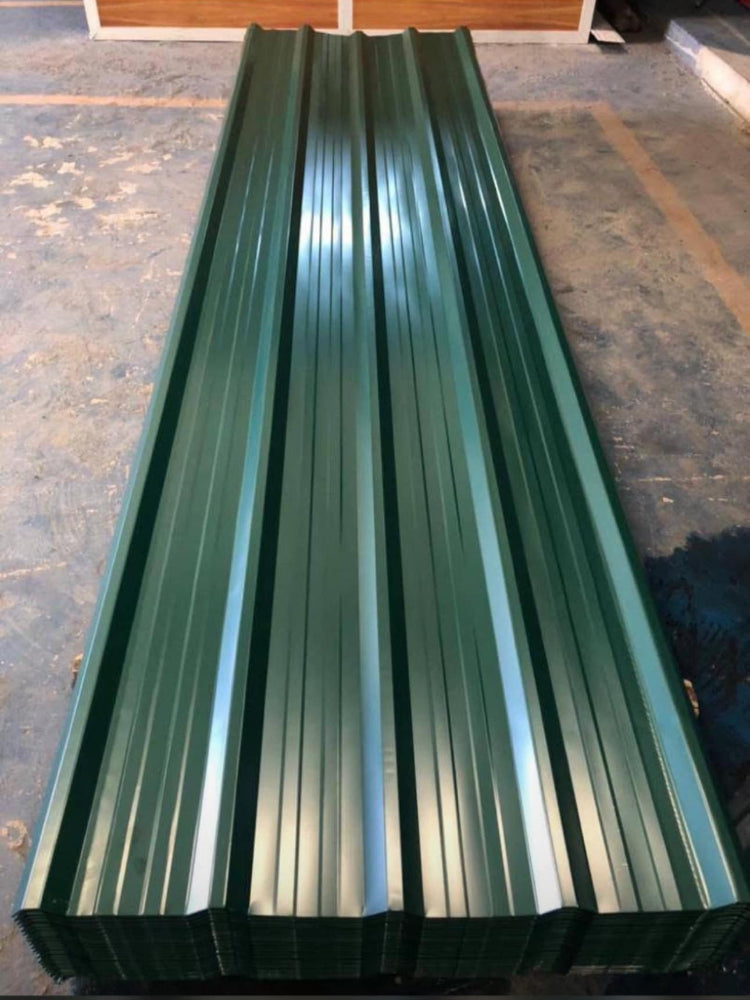 Dark Green Steel Roof Panels Weather-Resistant Metal Roofing