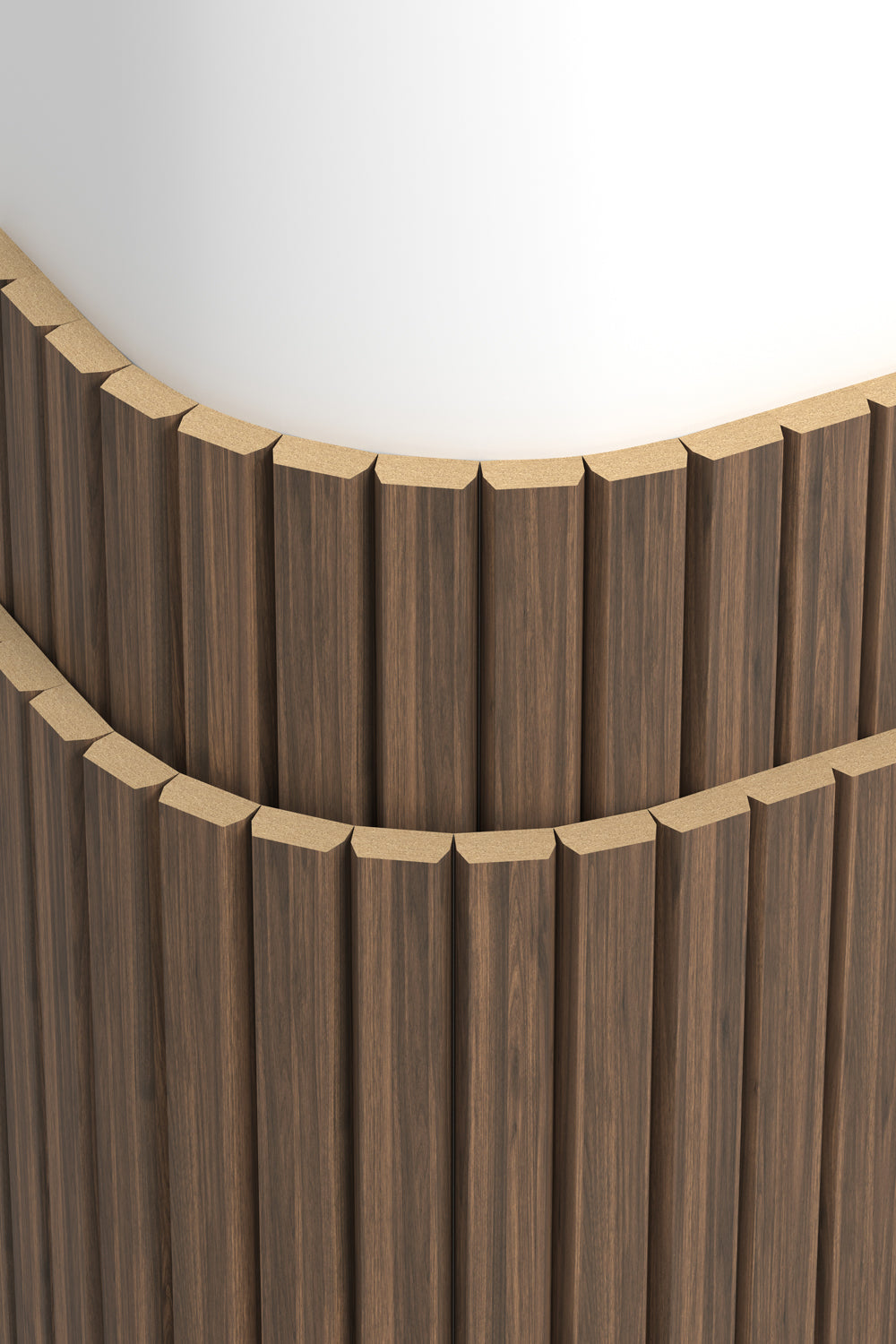 Flexible Slat Wood Wall Panel Interior Siding - Antique Oak