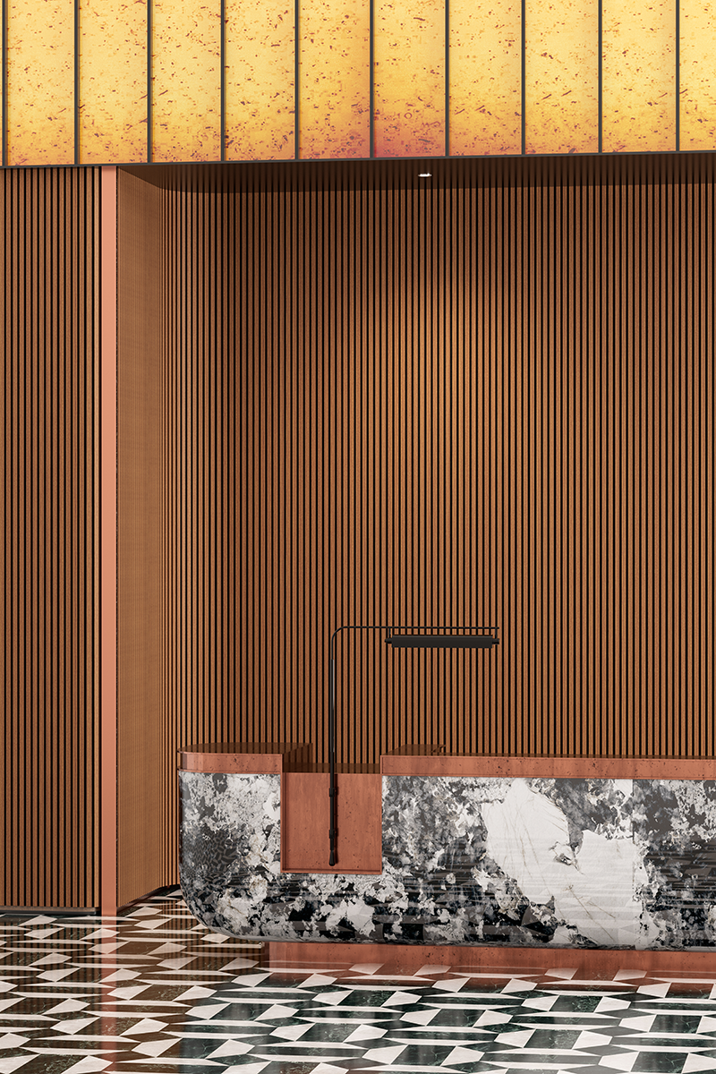 Flexible Acoustic Slat Wood Wall Paneling Soundproofing Siding – Antique Maple by SlatSolution®