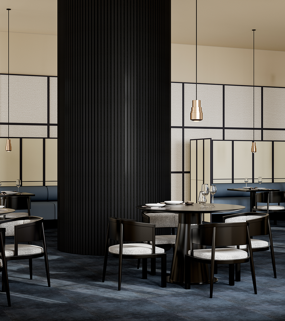 Flexible Acoustic Slat Wood Wall Paneling Soundproofing Siding – Ultra Black by SlatSolution®