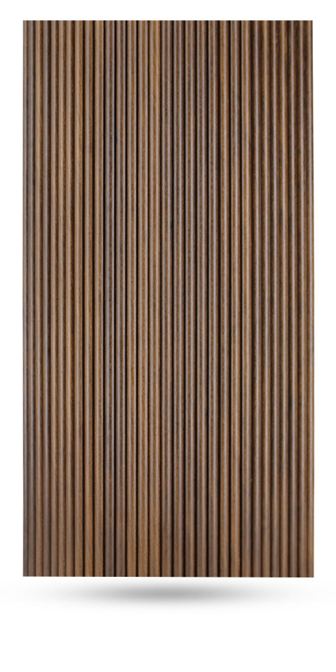 Flexible Tambour Wood Panels For Interior Walls Decorative Fluted Siding Cladding - Antique Oak