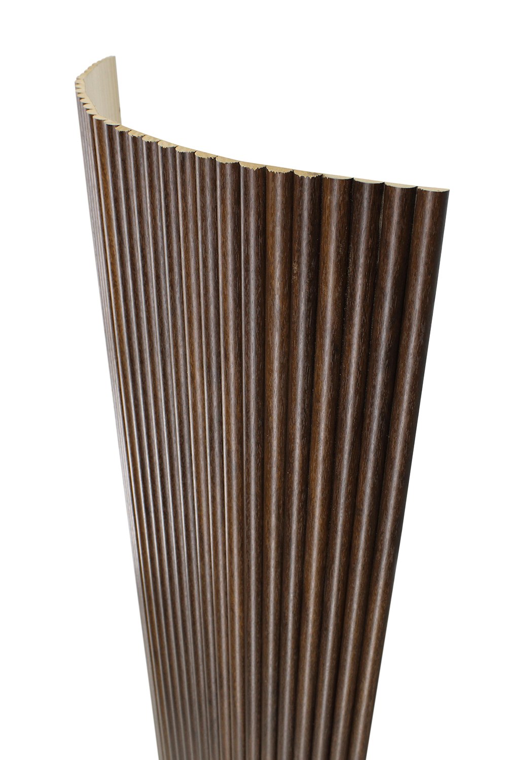 Flexible Rounded Wood Panels For Interior Walls Decorative Fluted Siding Cladding - Antique Oak