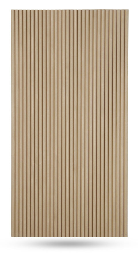 Flexible Tambour Wood Panels For Interior Walls Decorative Fluted Siding Cladding - Champagne Oak