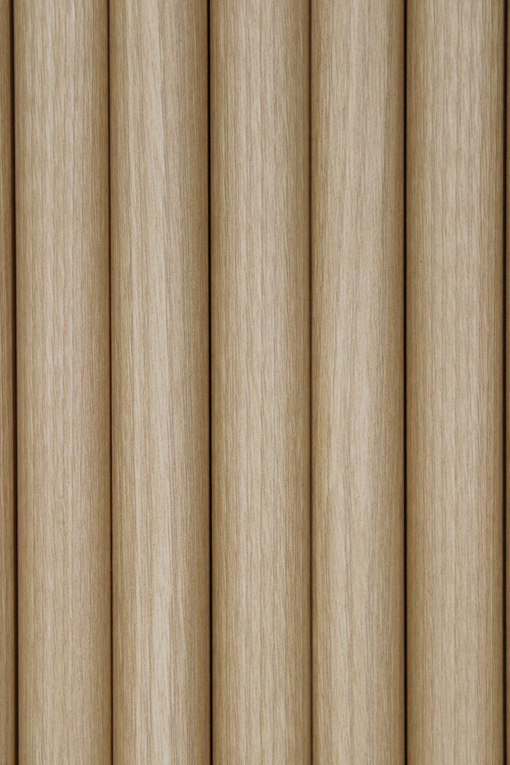 Flexible Rounded Wood Panels For Interior Walls Decorative Fluted Siding Cladding - Champagne Oak