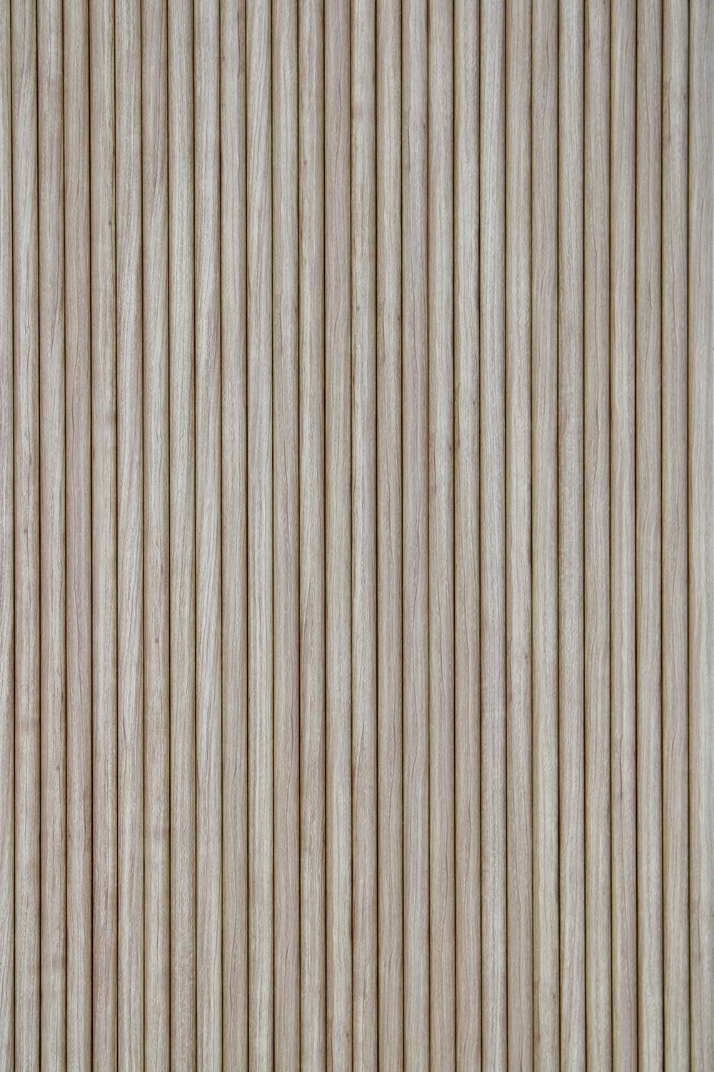 Flexible Rounded Wood Panels For Interior Walls Decorative Fluted Siding Cladding - Light Walnut