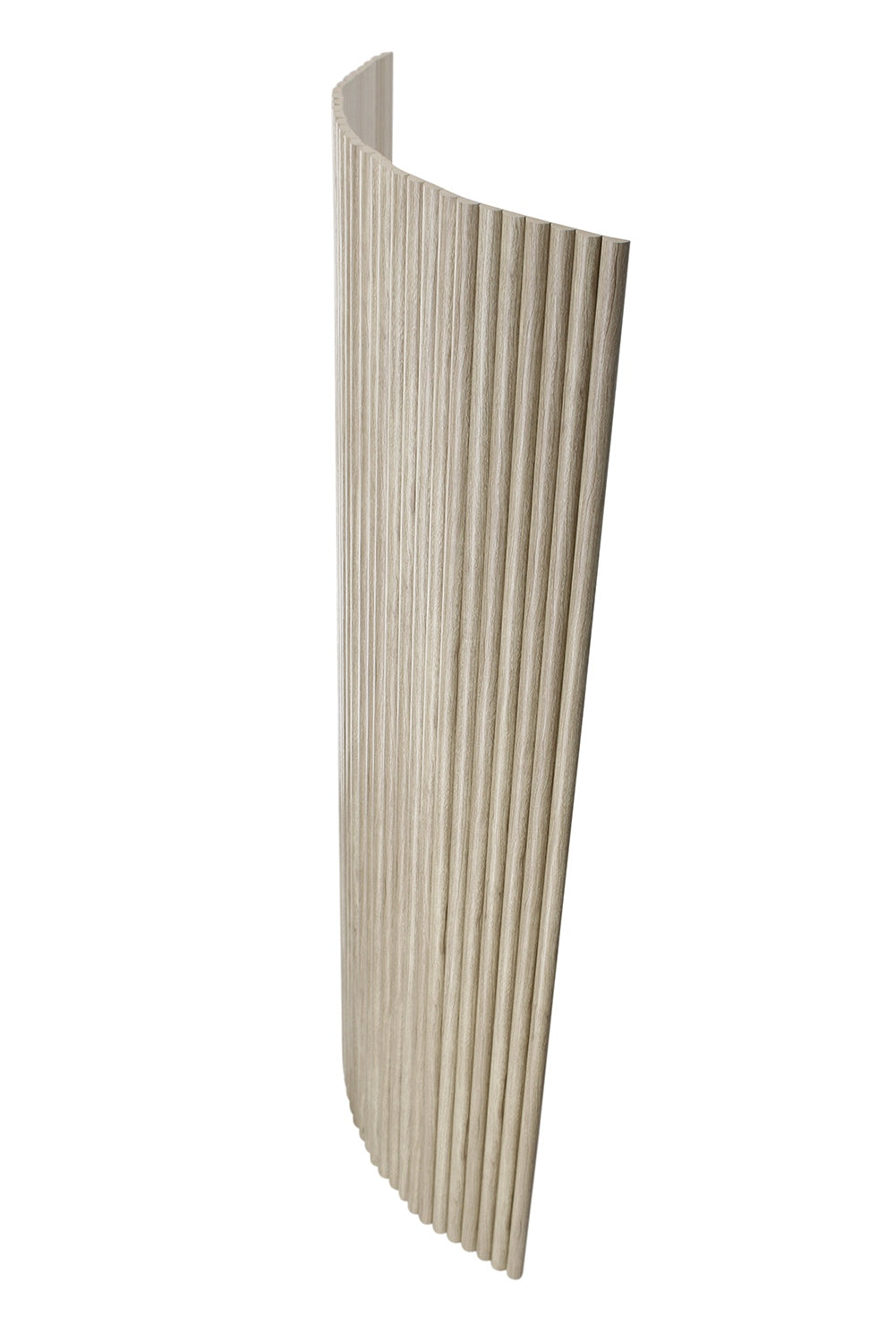 Flexible Rounded Wood Panels For Interior Walls Decorative Fluted Siding Cladding - Light Walnut
