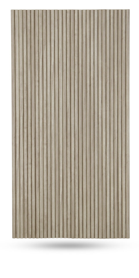Flexible Tambour Wood Panels For Interior Walls Decorative Fluted Siding Cladding - Light Walnut