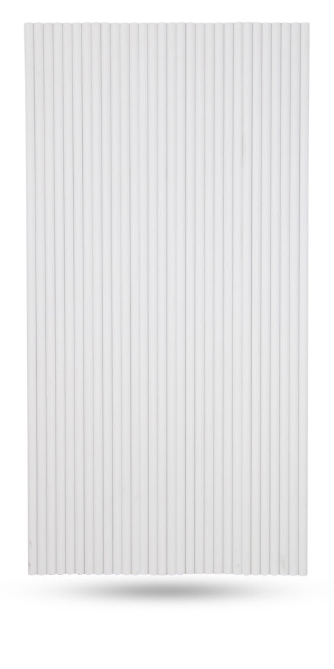 Flexible Tambour Wood Panels For Interior Walls Decorative Fluted Siding Cladding - Pure White