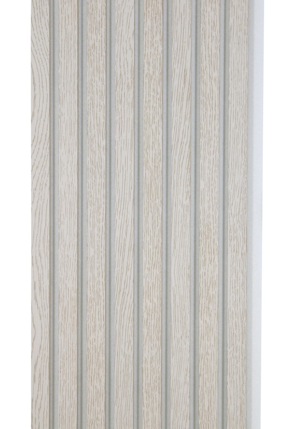 Glacier Oak Acoustic Wall Panels With Pure-White Accents Interior Soundproof Slat Wood Siding (Coastal Collection)