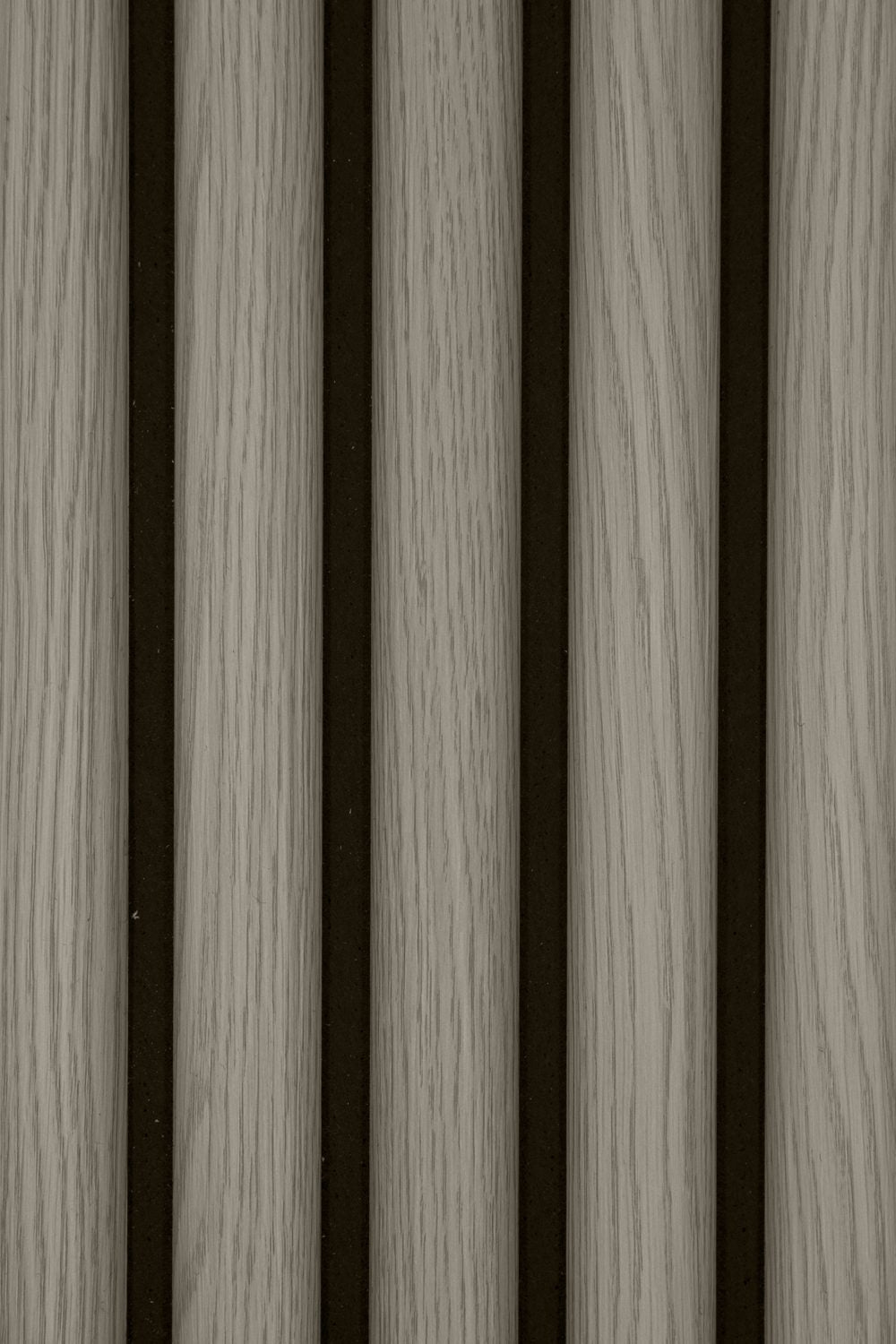 Half-Round Wood Column Acoustic Sound Panel for Walls - Gray Oak