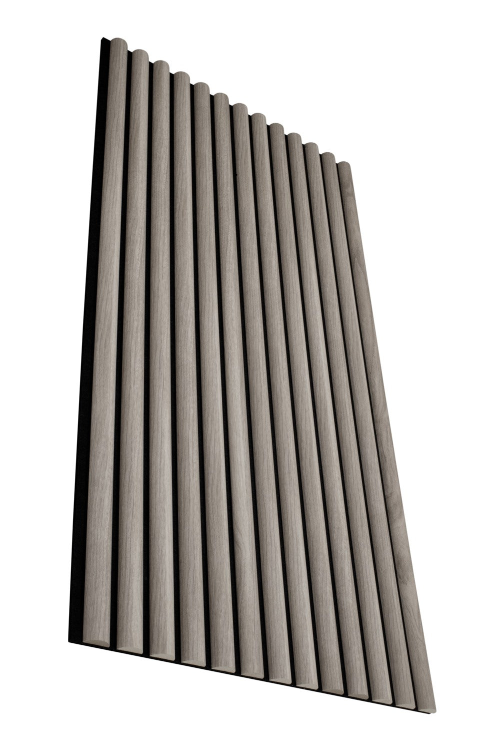 Half-Round Wood Column Acoustic Sound Panel for Walls - White Oak