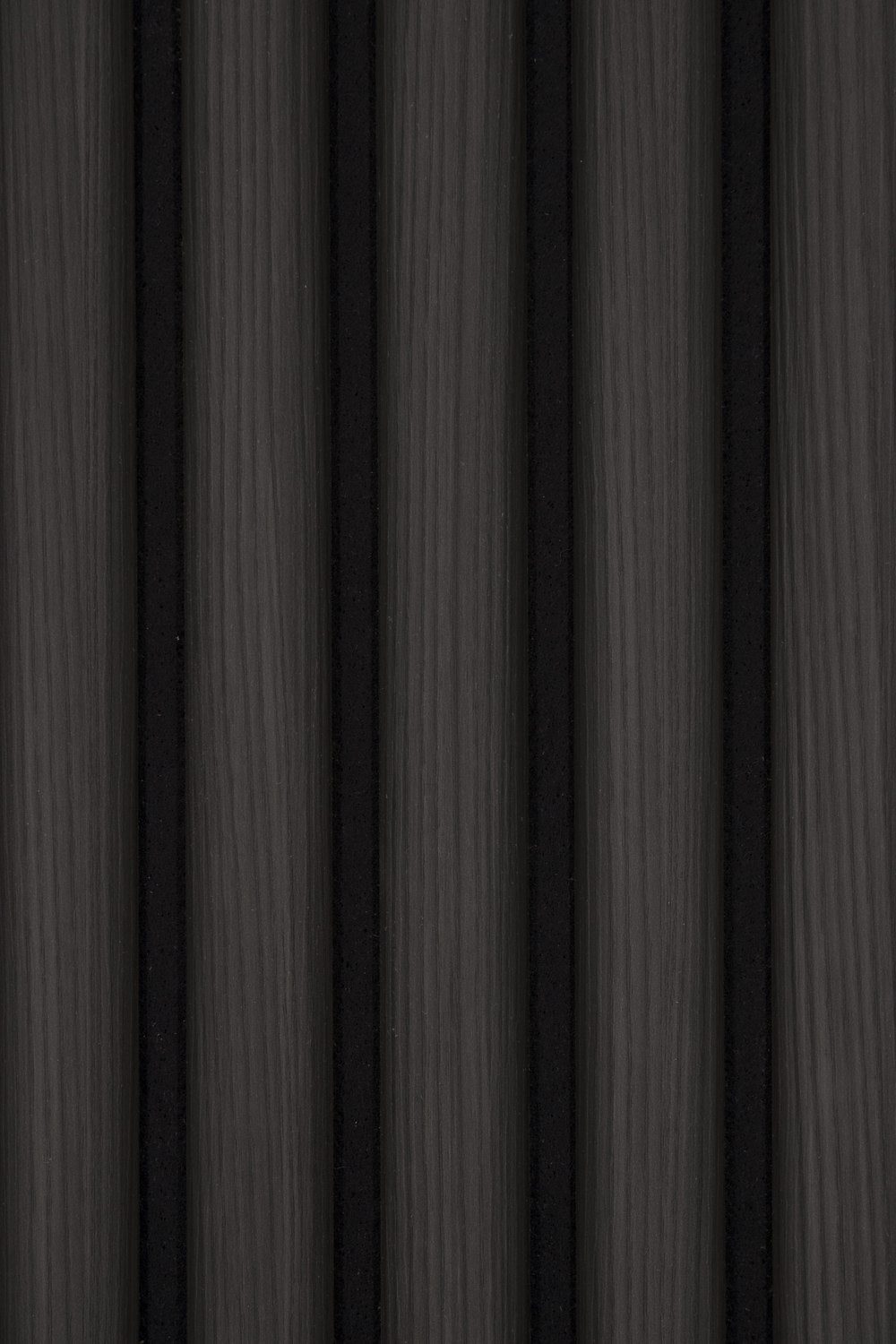 Half-Round Wood Column Acoustic Sound Panel for Walls - Black Oak