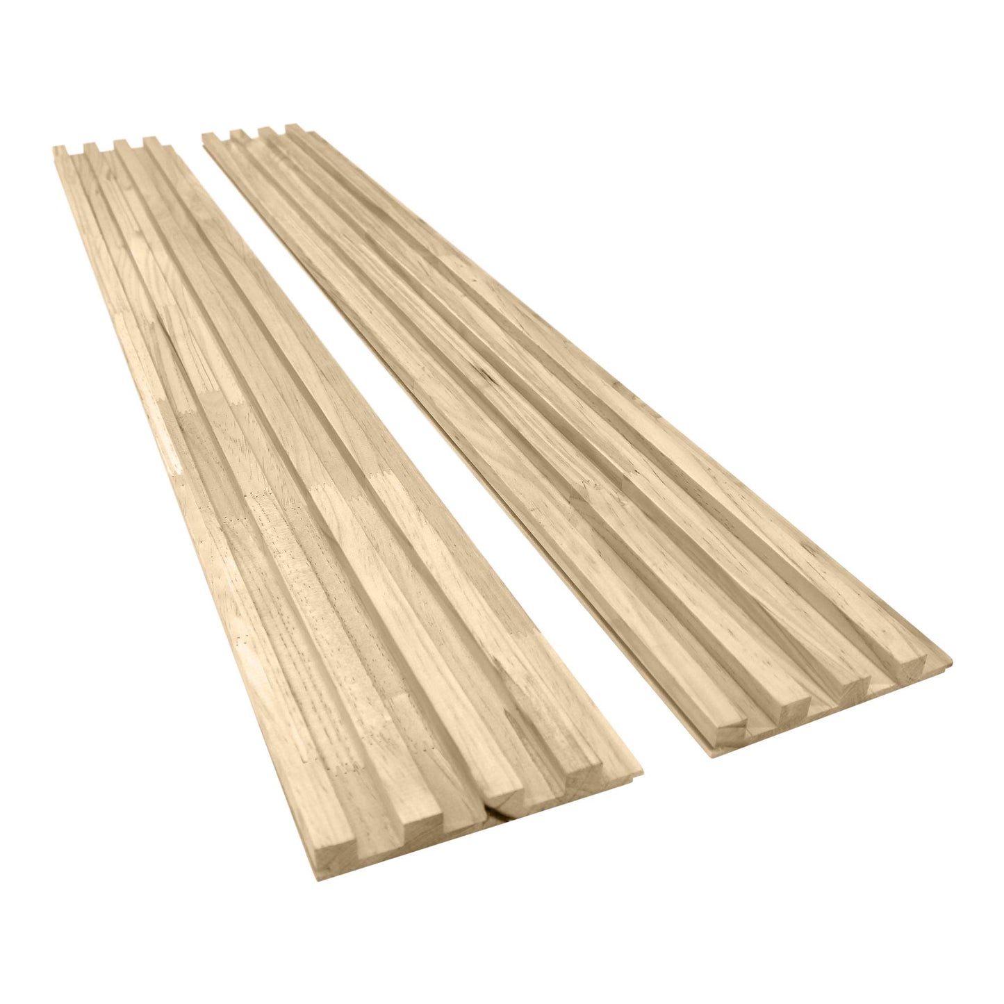 Unfinished Wood Slat Panels for Walls