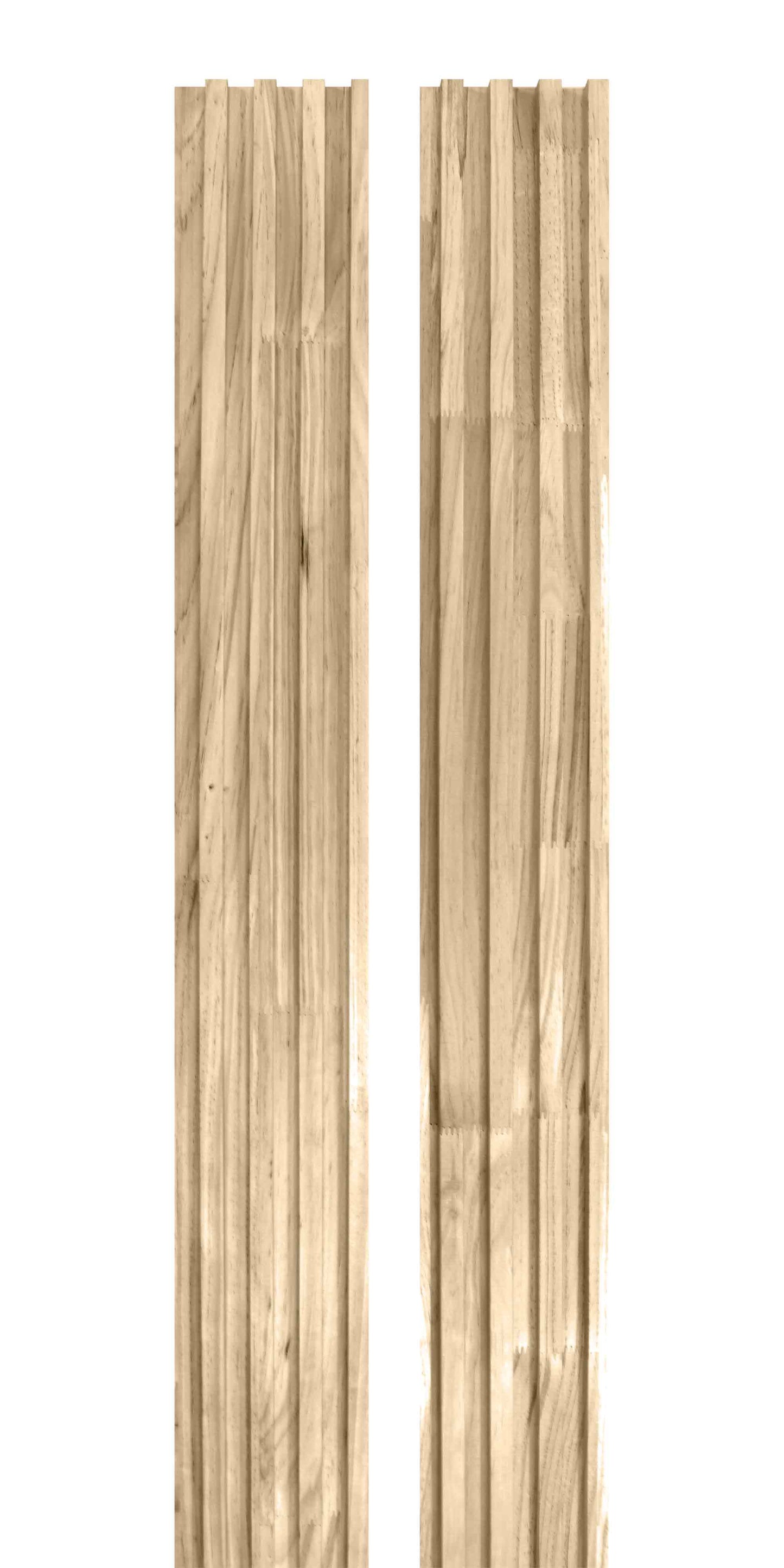 Unfinished Wood Slat Panels for Walls