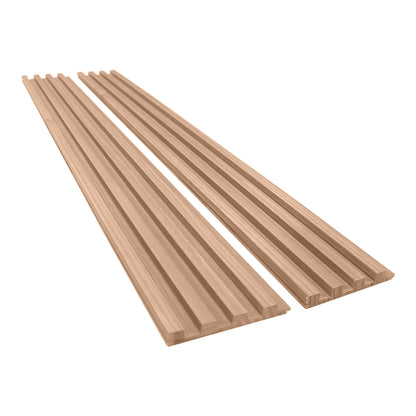 Champagne Oak Wood Slat Panels for Walls - Stout (94" Long and 106" Long) x (5 3/4" Width)