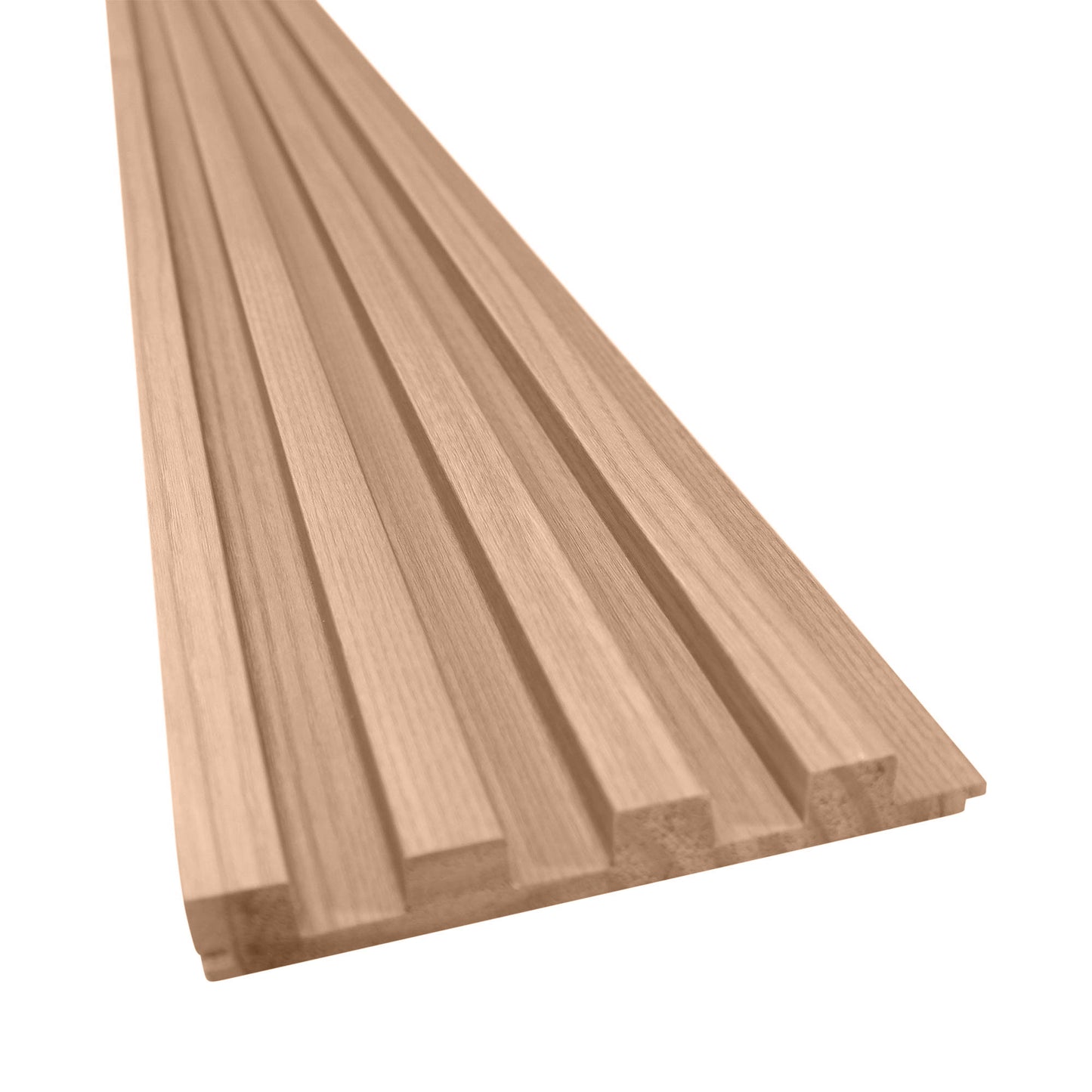 Champagne Oak Wood Slat Panels for Walls - Stout (94" Long and 106" Long) x (5 3/4" Width)