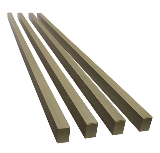 Arctic Oak Exterior Slat Accent Wall, Privacy Fence Kit