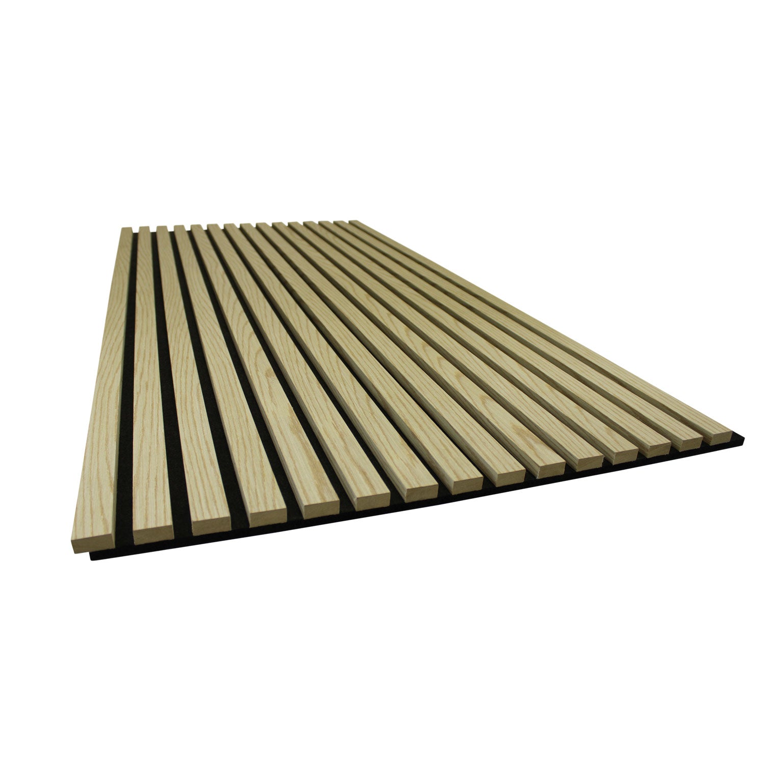 White Oak Acoustic Wall Panels Real Wood Veneer Three-Sided Slats