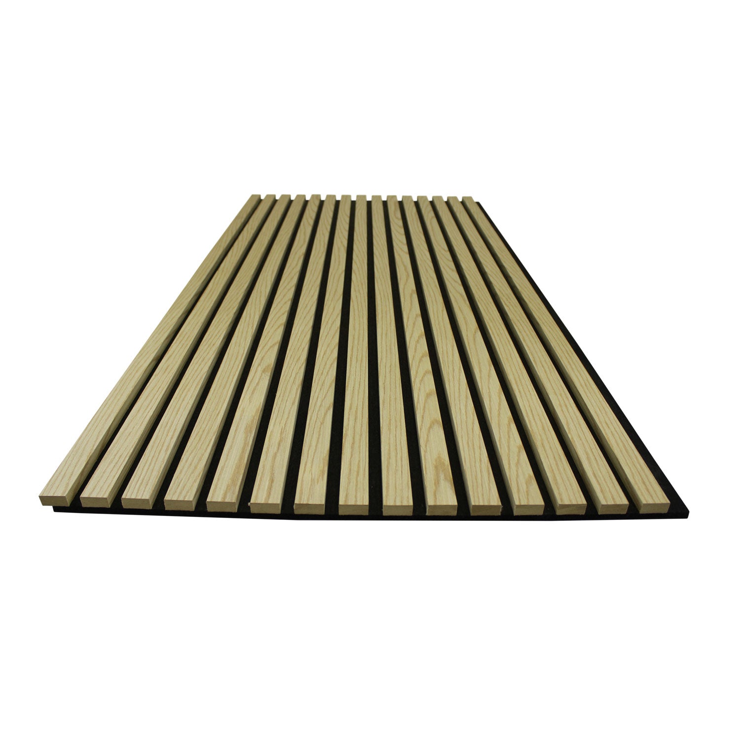 White Oak Acoustic Wall Panels Real Wood Veneer Three-Sided Slats