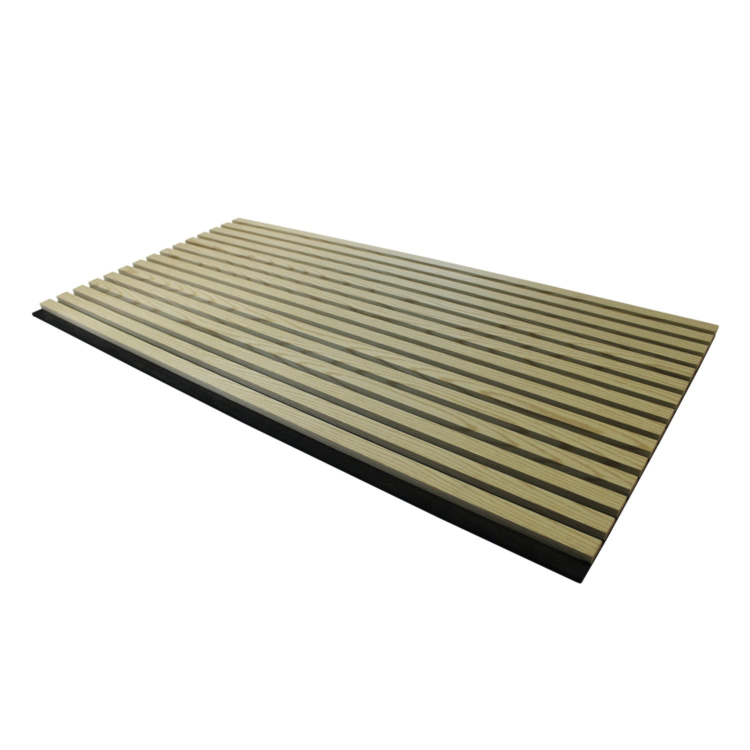 White Oak Acoustic Wall Panels Real Wood Veneer Three-Sided Slats