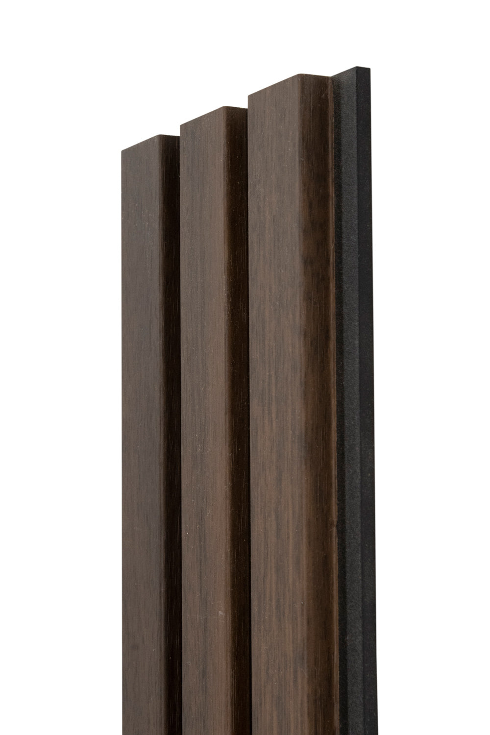Antique Oak With Black Accents Slat Wood Wall Panels - Broad