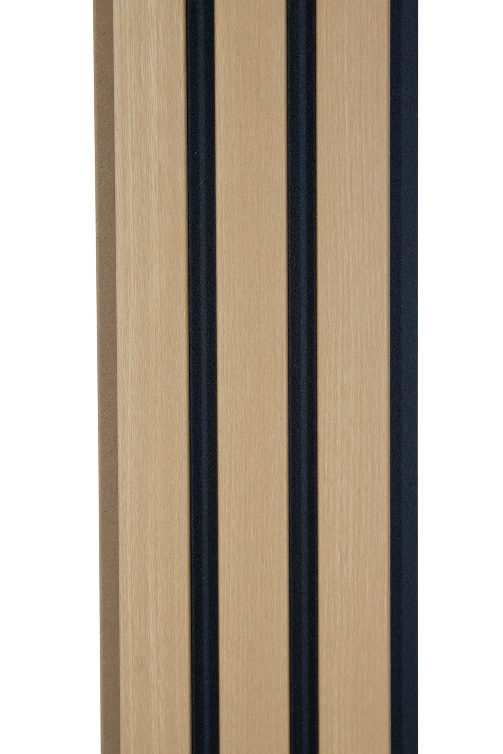 Maple With Black Accents Slat Wood Wall Panels - Broad
