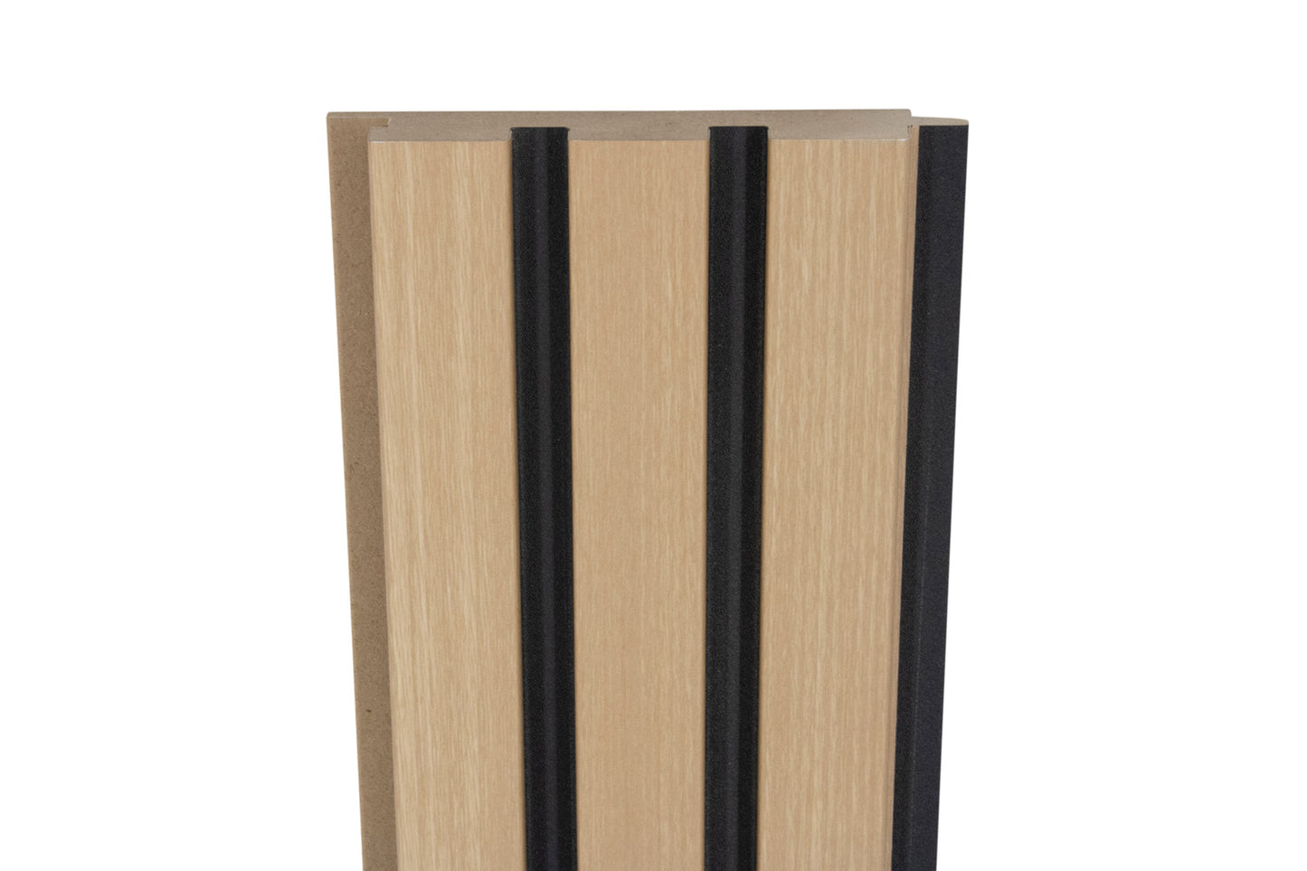 Maple With Black Accents Slat Wood Wall Panels - Broad