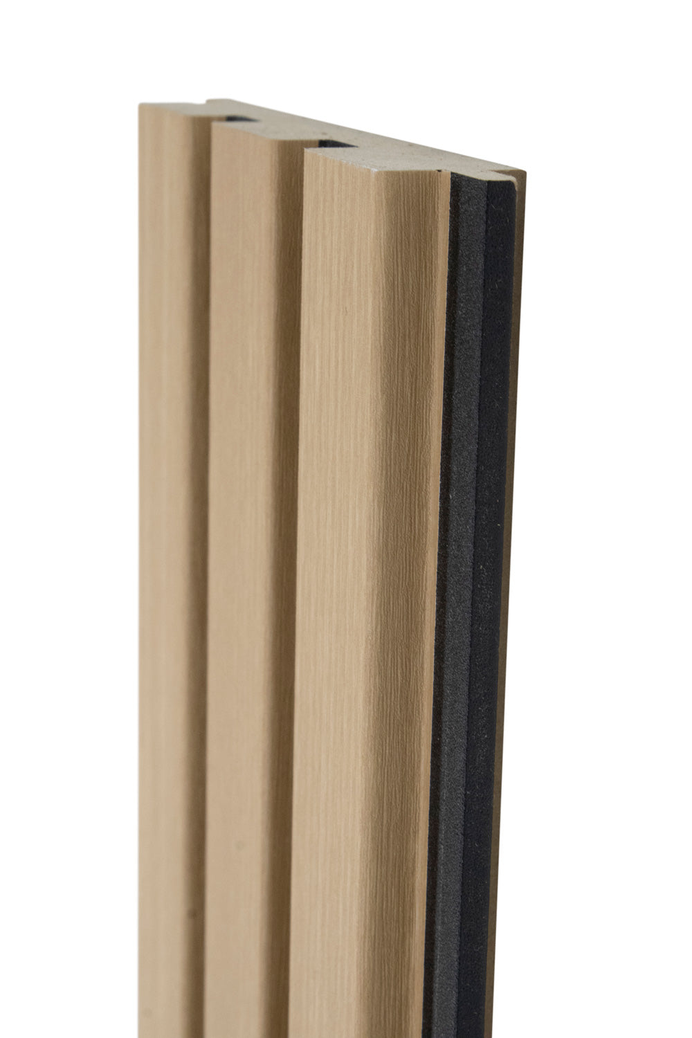 Maple With Black Accents Slat Wood Wall Panels - Broad