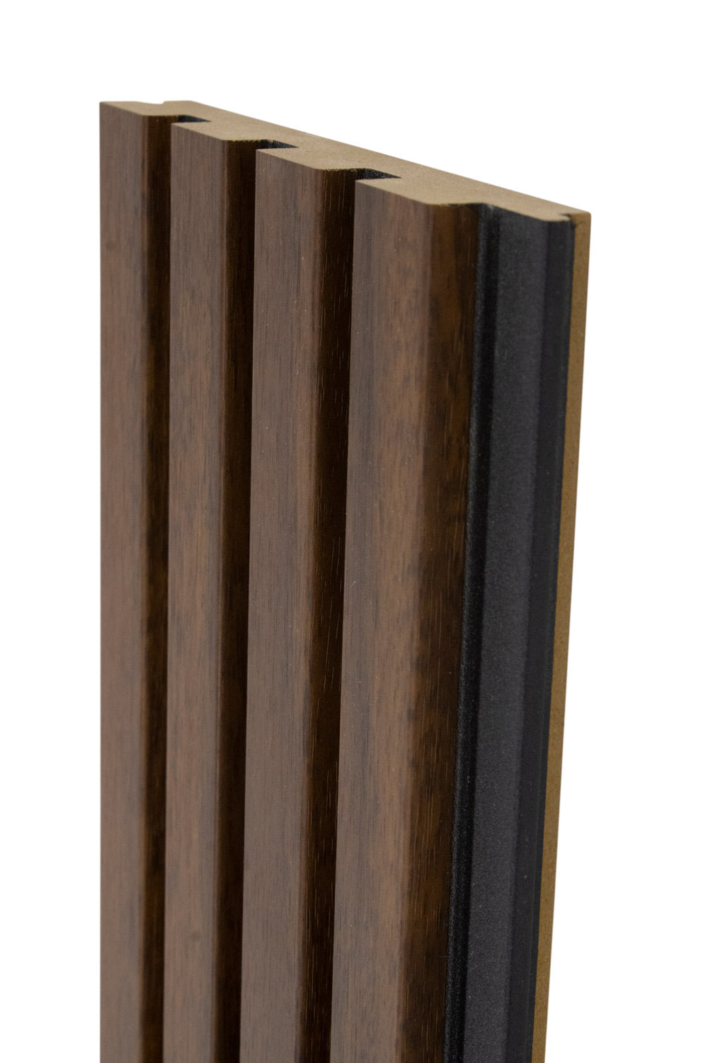 Antique Oak With Black Accents Wood Slat Panels for Walls - Stout