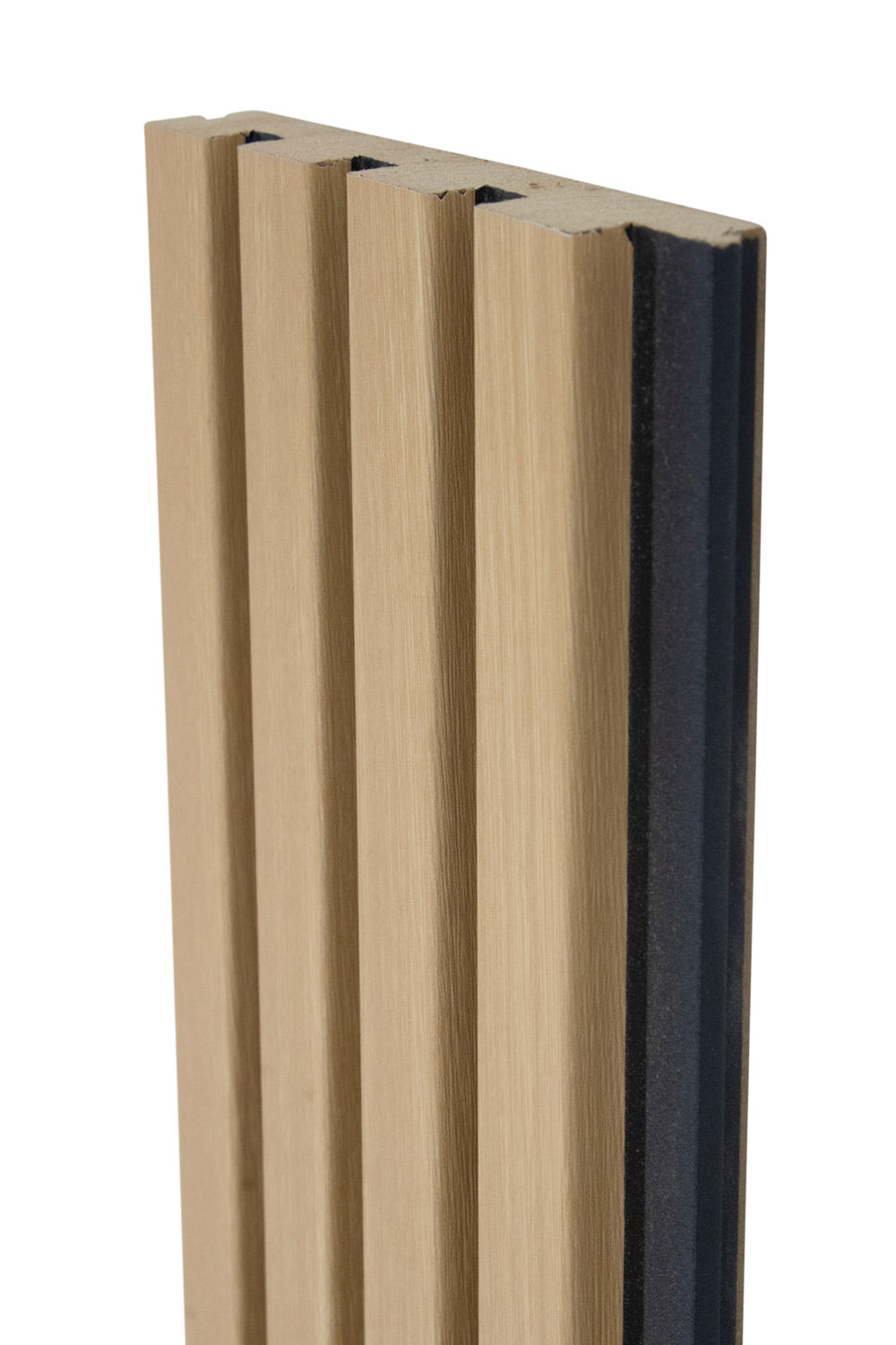 Maple With Black Accents With Black Accents Wood Slat Panels for Walls - Stout