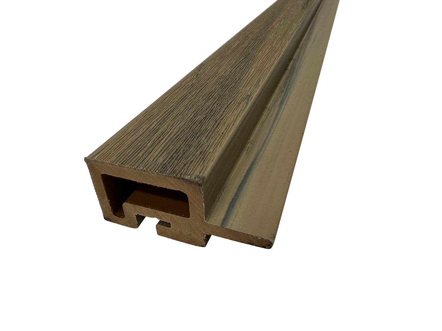 Arctic Oak Universal Trim End Cap, Corner Piece Molding For Exterior Wall Panels