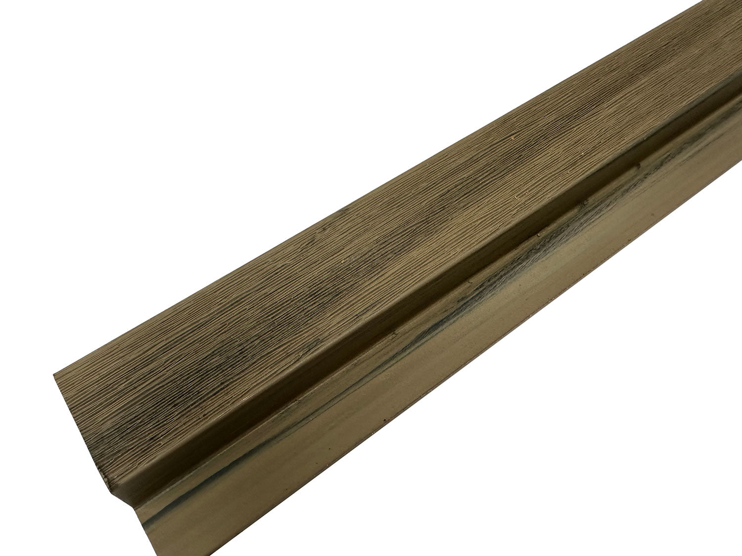 Arctic Oak Universal Trim End Cap, Corner Piece Molding For Exterior Wall Panels