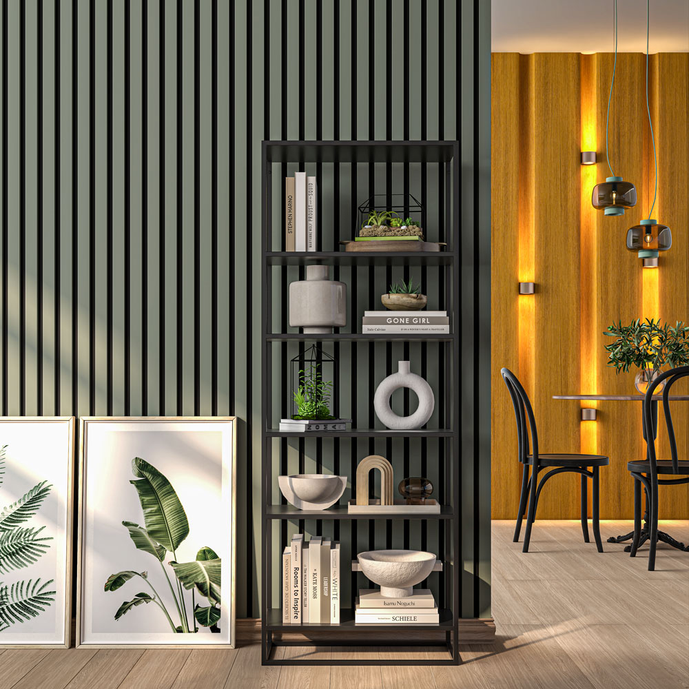 Olive Green Acoustic Slat Wood Wall Panels