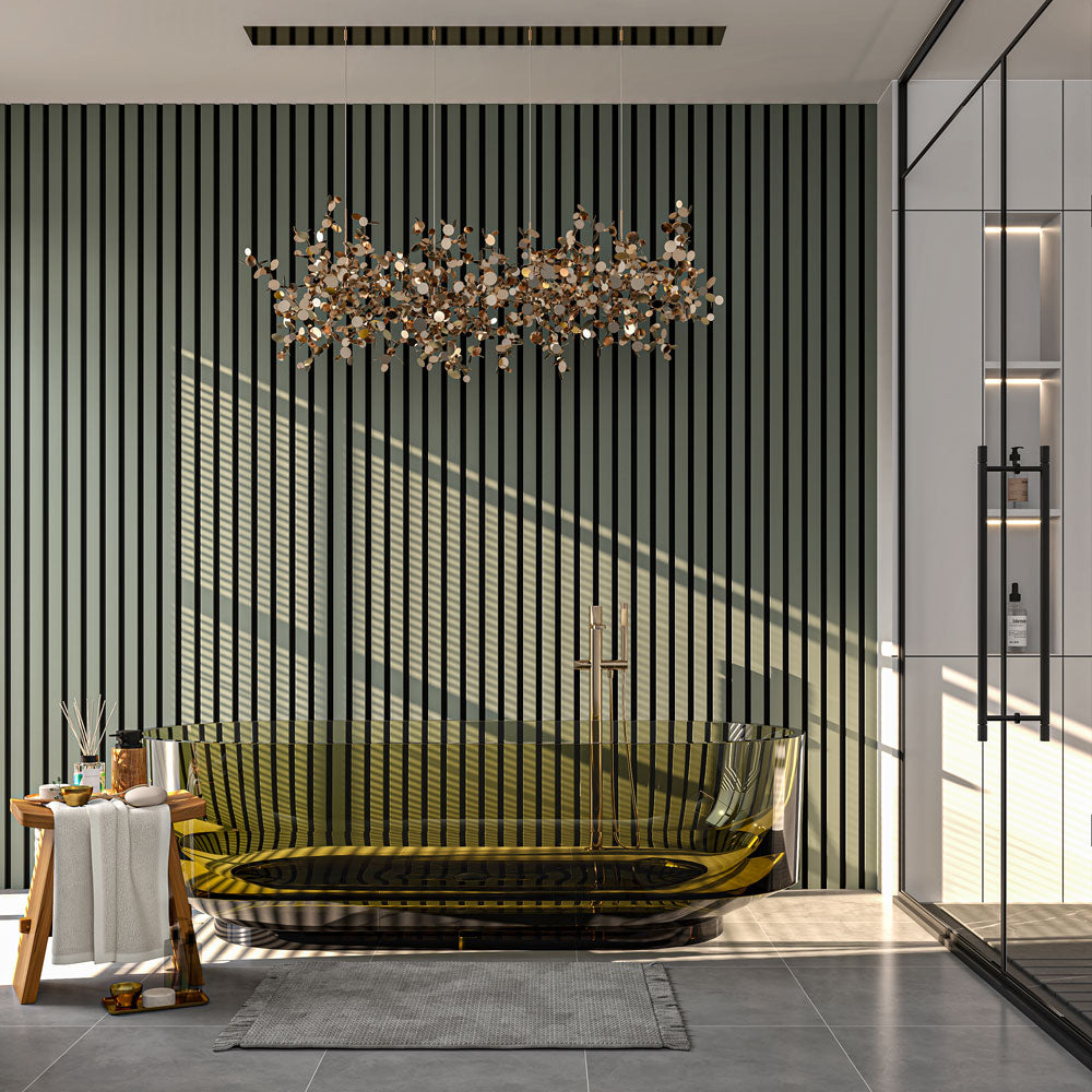 Green Wood Wall Paneling
