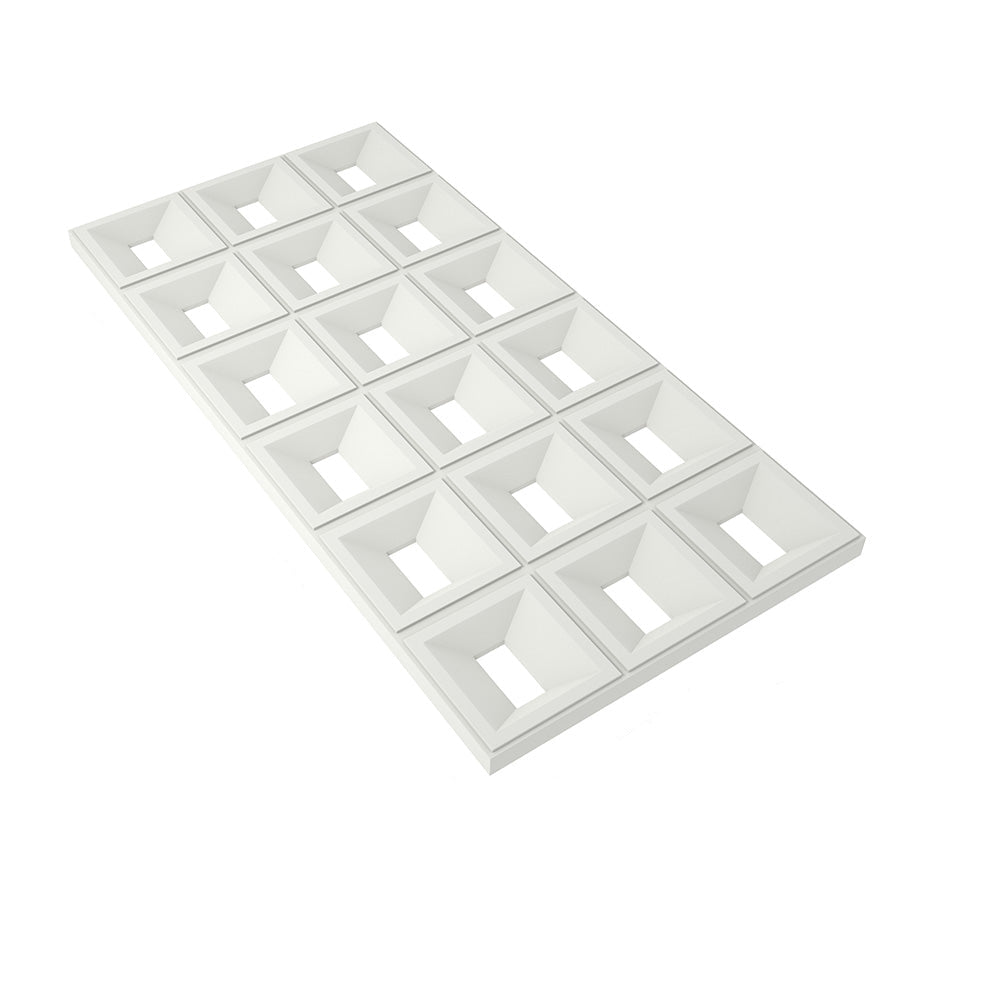 White PU Hollow Bricks Wall Partition – Modern Room Divider & Outdoor Privacy Screen