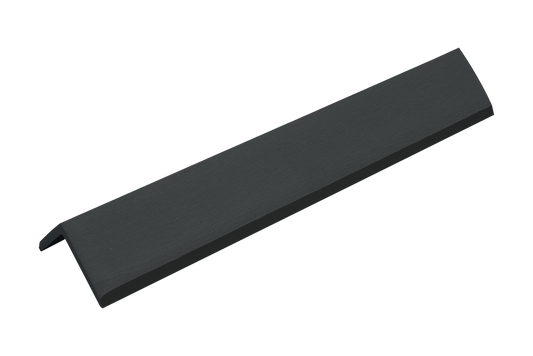 Black Shiplap End Cap, Corner Piece With Matching Colored Screws