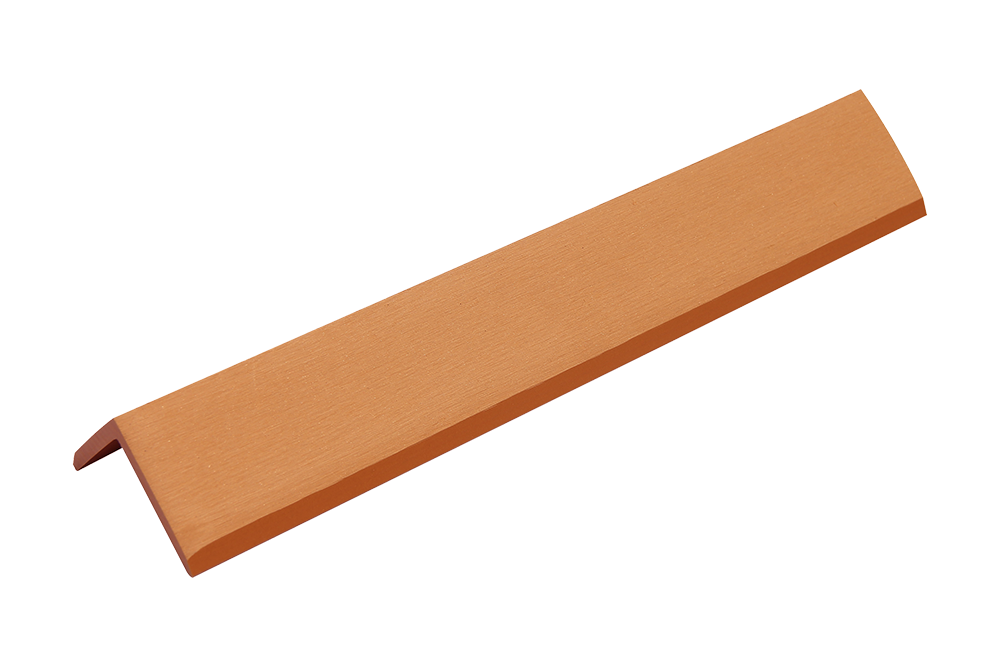 Cedar Shiplap End Cap, Corner Piece With Matching Colored Screws